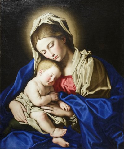 Madonna en Kind, c.1638 door Il (1609 85) Sassoferrato