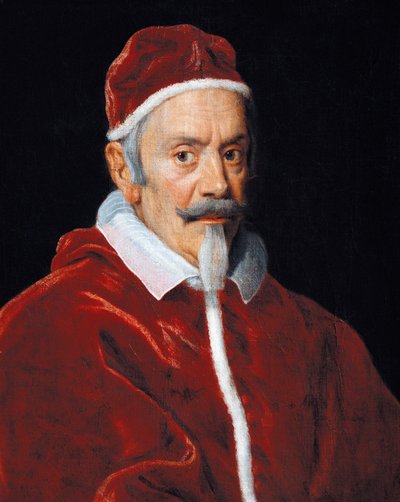 Portret van Paus Clemens X door Il  Baciccio