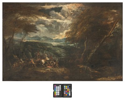 De bekering van Sint Paulus, 1710-20 door Ilario Giacinto Mercanti