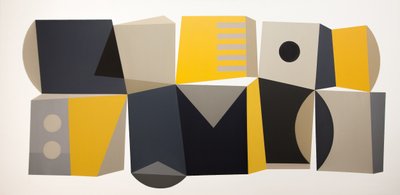 Geometrische blokcompositie door Ildefonso Martín