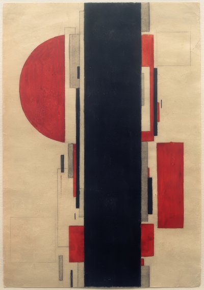 Suprematistische compositie door Ilja Grigorewitsch Tschaschnik