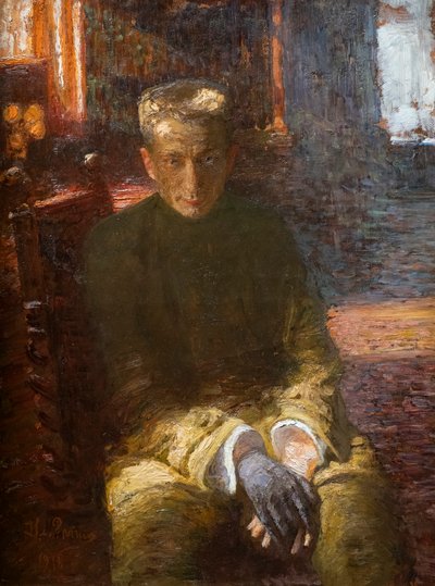 Alexandre Kerensky met een zwarte handschoen door Ilya Efimovich Repin