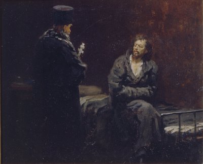 Voor de Biecht door Ilya Efimovich Repin