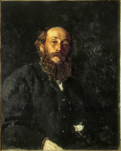 Portret van de Schilder Nikolai Gay door Ilya Efimovich Repin