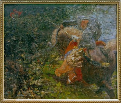 De ridder Ilja Moeromec en de rover Solowej door Ilya Efimovich Repin