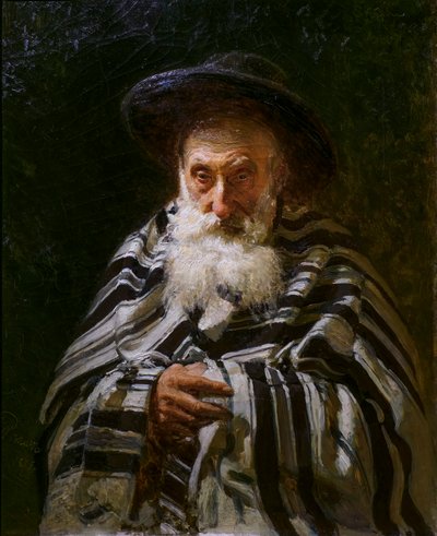 Jood in gebed door Ilya Efimovich Repin