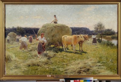 Het hooien door Ilya Efimovich Repin