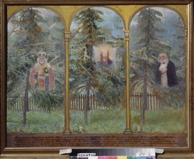 De verschijning van de iconen. door Ilya Efimovich Repin