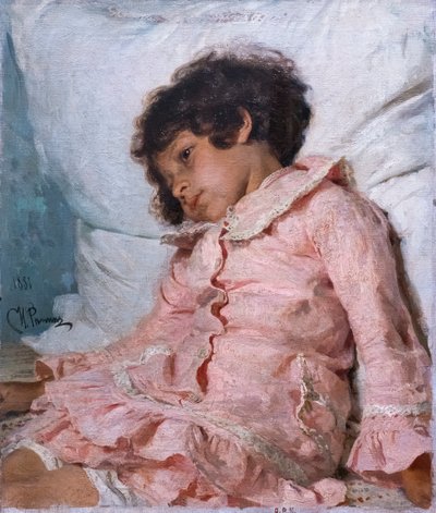 NADIA RÉPINE door Ilya Efimovich Repin