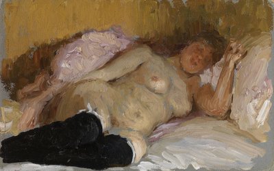 Natalia Nordman Slapend, 1900s door Ilya Efimovich Repin