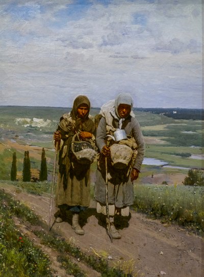 Vrome vrouwen op bedevaart door Ilya Efimovich Repin