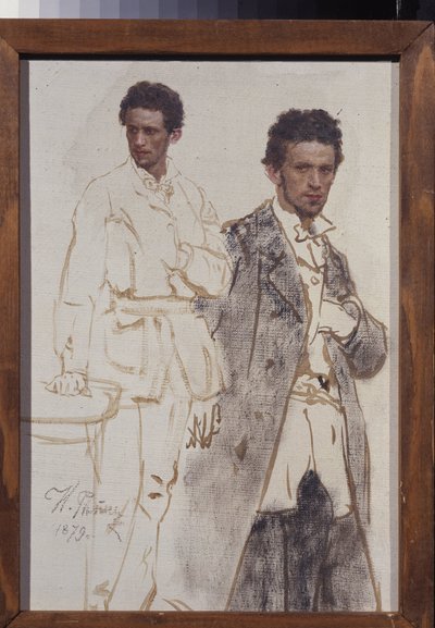 Portret van Nikolai Ventsel door Ilya Efimovich Repin