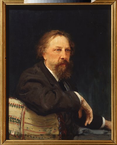 Portret van de schrijver graaf Aleksej Konstantinovitsj Tolstoj door Ilya Efimovich Repin