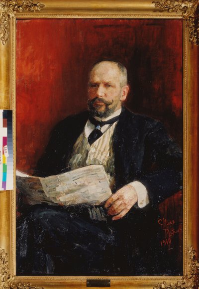 Portret van premier Pyotr A. Stolypin (1862-1911) door Ilya Efimovich Repin