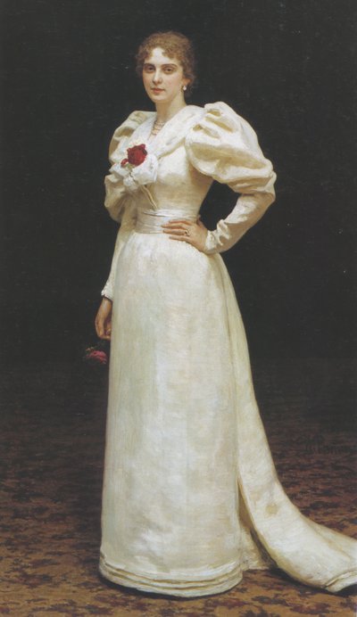 Portret van Lyudmila Petrovna Steinheil, 1895 door Ilya Efimovich Repin