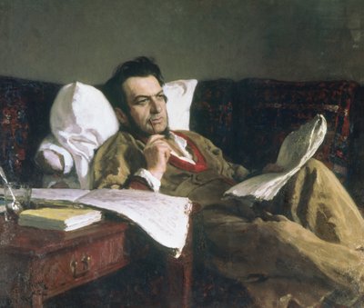 Portret van Mikhail Glinka ten tijde van zijn compositie van de opera 