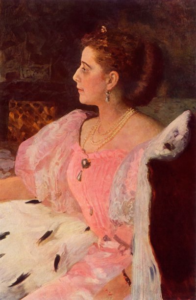 Portret van Mme Golovina door Ilya Efimovich Repin