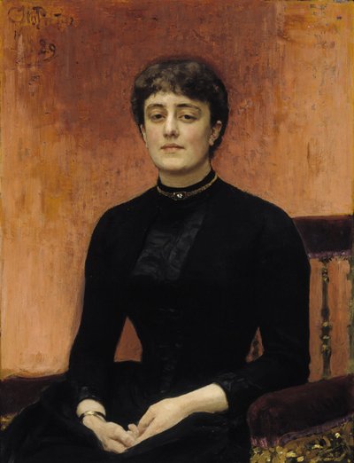 Portret van Yelizaveta Zvantseva door Ilya Efimovich Repin