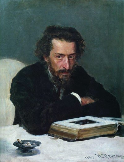 Portret van componist Pavel Ivanovich Blaramberg, 1884 door Ilya Efimovich Repin