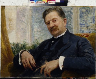 Portret van ingenieur Y.M. Vengerov door Ilya Efimovich Repin