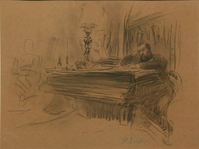 Portret van de componist Aleksey Fedorovich Kal, 1906 door Ilya Efimovich Repin