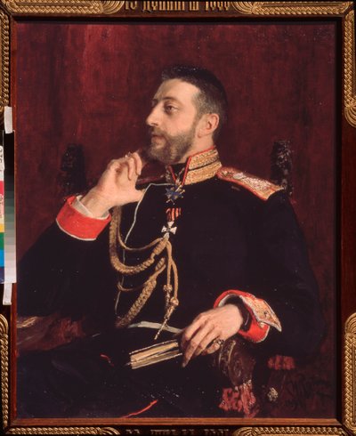 Portret van de dichter K.R. (Grootvorst Konstantin Konstantinovich van Rusland) (1858-1915) door Ilya Efimovich Repin