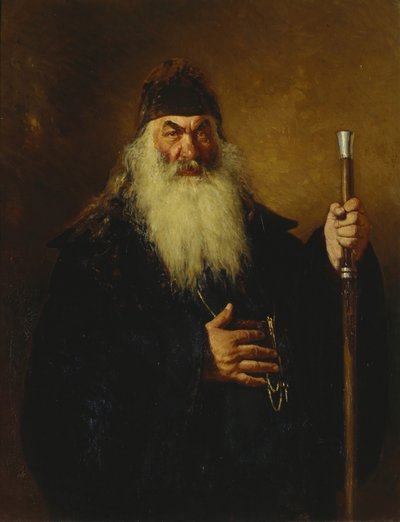 Protodiaken, 1877 door Ilya Efimovich Repin