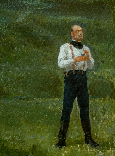 Het duel (detail) door Ilya Efimovich Repin