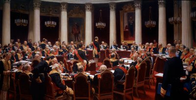 De ceremoniële bijeenkomst van de Staatsraad, 7 mei 1901 door Ilya Efimovich Repin