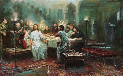 Het Laatste Avondmaal door Ilya Efimovich Repin