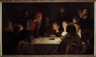 Een revolutionaire bijeenkomst door Ilya Efimovich Repin