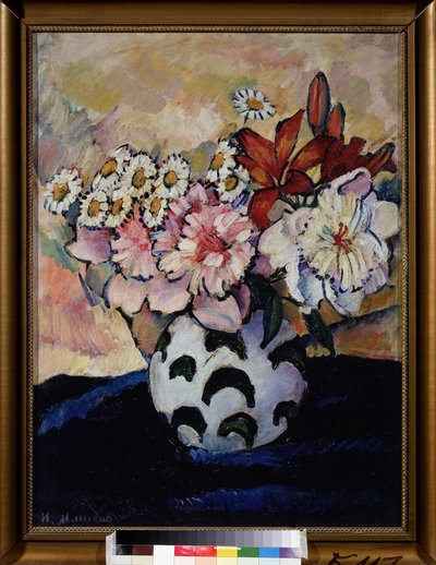 Boeket bloemen door Ilya Ivanovich Mashkov