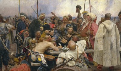 Antwoord van de Zaporozhian Kozakken door Ilya Efimovich Repin