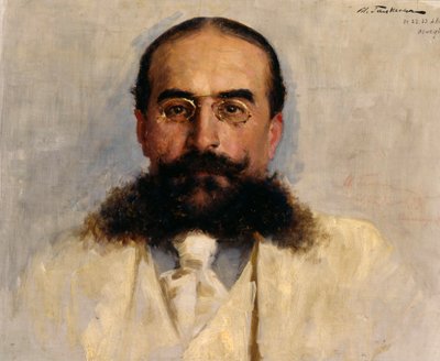 Portret van Vladimir I. Nemirovich-Danchenko 1858-1943, 1899 door Ilya Savvich Galkin