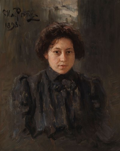 Portret van de dochter van de kunstenaar Nadezhda Repina door Ilya Efimovich Repin
