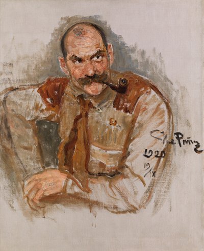 Portret van de kunstenaar Akseli Gallen-Kallela 1865-1931, 1920 door Ilya Efimovich Repin
