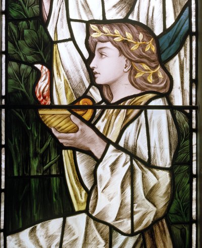 Waterford, St Michael & All Angels, Heaton Butler & Bayne, Selwyn Image, De Wijze & Dwaze Maagden (detail) door Image Selwyn