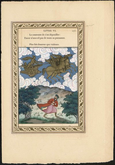 Phebus et Boree Phoebus en Boreas, 1837-1839 door Imam Bakhsh Lahori