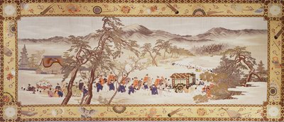Festival Processie, ca. 1890-93 door Imao & Yugyo Morizumi (1856 1928) Keinen