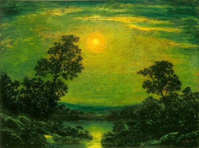 Maanlicht door Imitator of Ralph Albert Blakelock