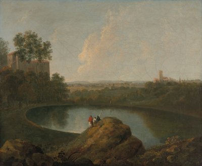 Het hoofd van het Meer van Nemi door Imitator of Richard Wilson RA