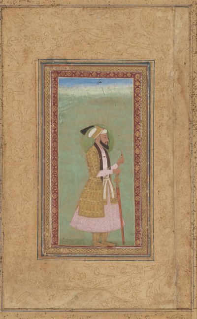 Portret van een Prins met een Robijn door Indian 18th Century