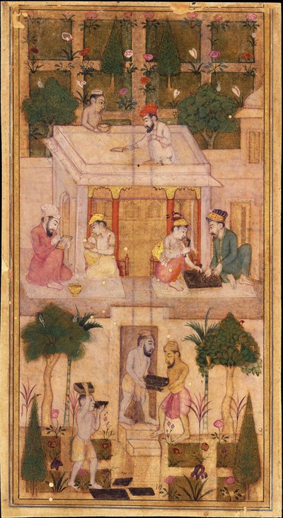 Boeken maken in een tuin door Indian Art