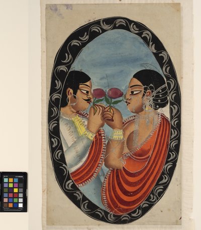 Een fop bezoekt een courtisane door Indian School