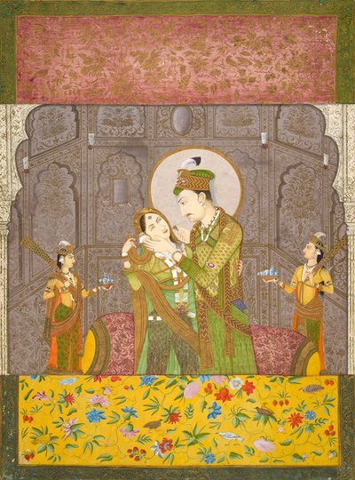 Een prins en zijn gemalin, ca. 1790 door Indian School