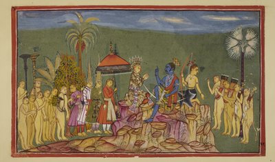 Rama vraagt Sugriva hoe hij de vier windstreken zo goed kent. Sugriva vertelt hem dat hij door zijn broer Baali werd achtervolgd. door Indian School