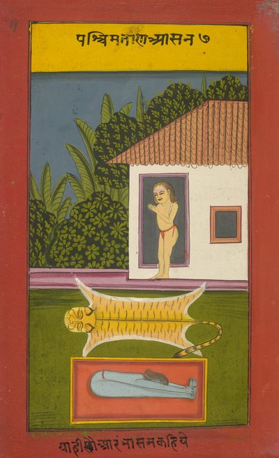 Een yogi, illustratie uit 