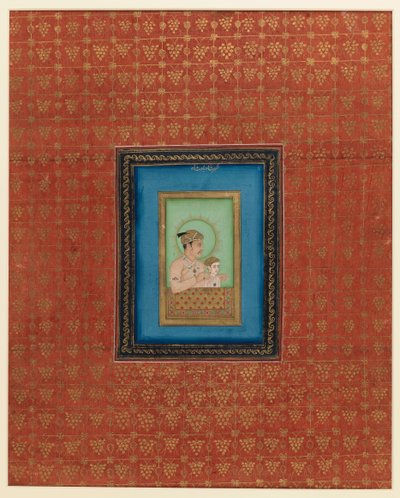 Akbar en een van zijn zonen of kleinzonen, 1875-1900 door Indian School