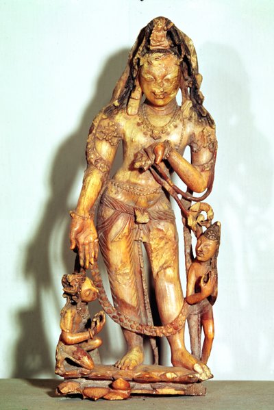 Avalokitesvara figuur, uit Kashmir door Indian School