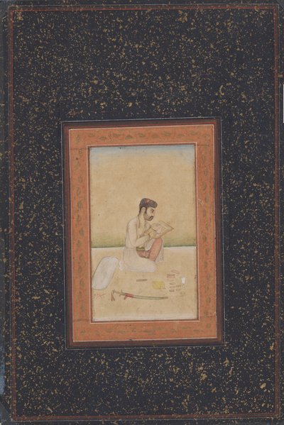 Behzad de schilder met een bril door Indian School